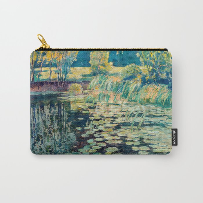 Landscape with lily pond Carry All Pouch Gallery Image 1