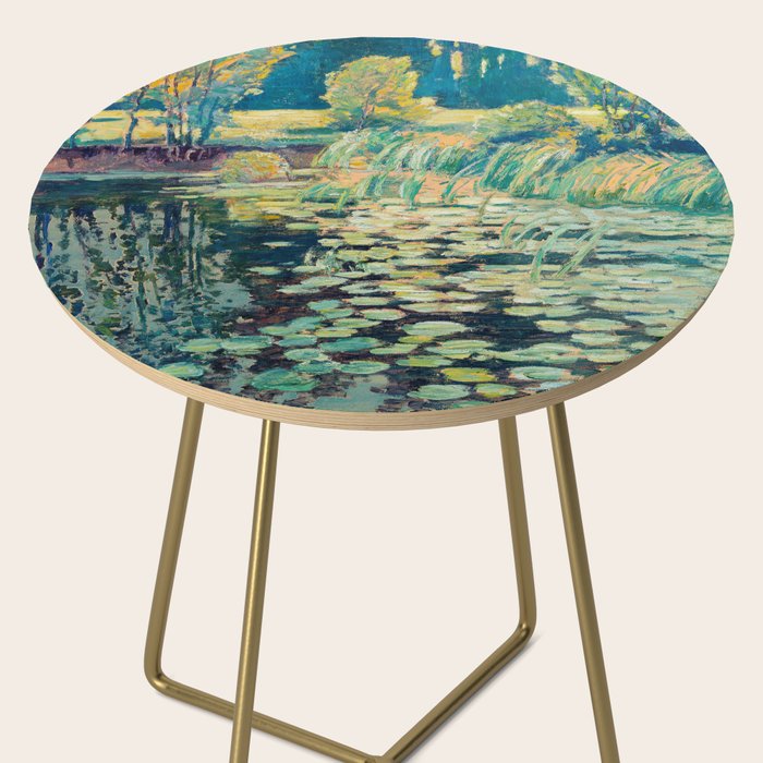 Landscape with lily pond Side Table Gallery Image 2