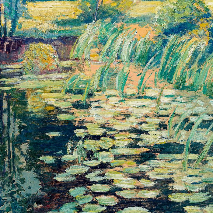 Landscape with lily pond Coffee Mug Gallery Image 2