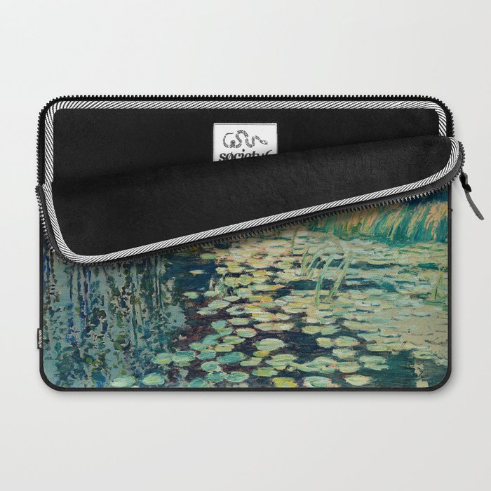 Landscape with lily pond Laptop Sleeve Gallery Image 2