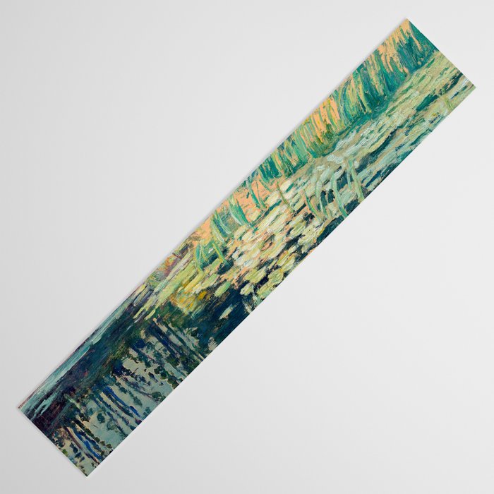 Landscape with lily pond Table Runner Gallery Image 3