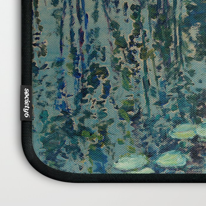 Landscape with lily pond Laptop Sleeve Gallery Image 3