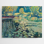 Landscape with lily pond Jigsaw Puzzle Gallery Image 1