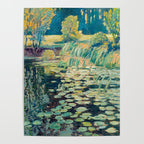 Landscape with lily pond Poster Gallery Image 4
