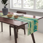 Landscape with lily pond Table Runner Gallery Image 2