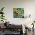 Landscape with lily pond Wood Wall Art Gallery Image 2