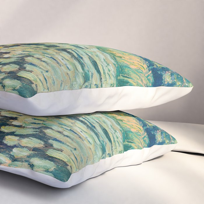 Landscape with lily pond Pillow Sham Gallery Image 3