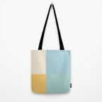 Color Block Line Abstract III Coastal Beachy Tote Bag Gallery Image 2