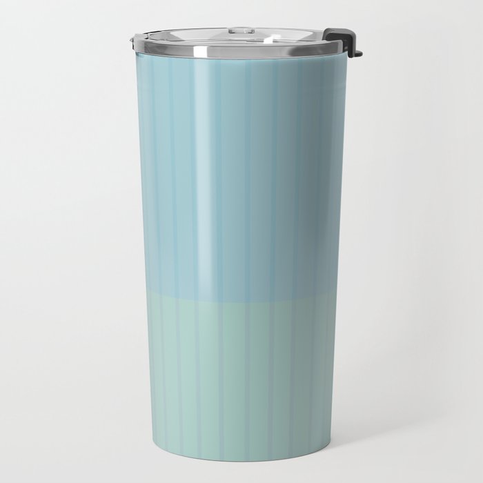 Color Block Line Abstract III Coastal Beachy Travel Mug Gallery Image 2