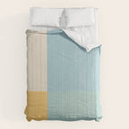 Color Block Line Abstract III Coastal Beachy Comforter Gallery Image 6