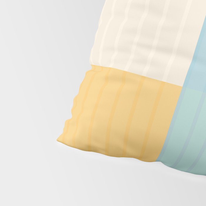 Color Block Line Abstract III Coastal Beachy Pillow Sham Gallery Image 4