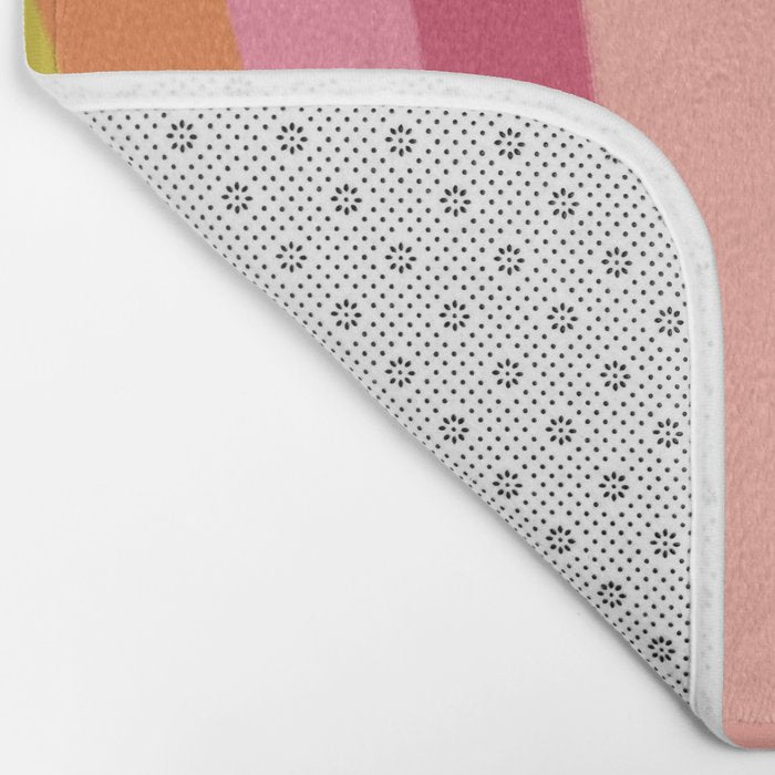 Smile - 70s Retro Sun Rainbow  Bath Mat Gallery Image 2
