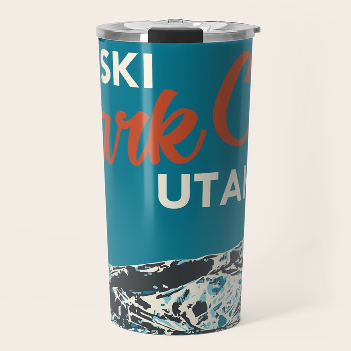 Park City Vintage Ski Poster Travel Mug Gallery Image 1