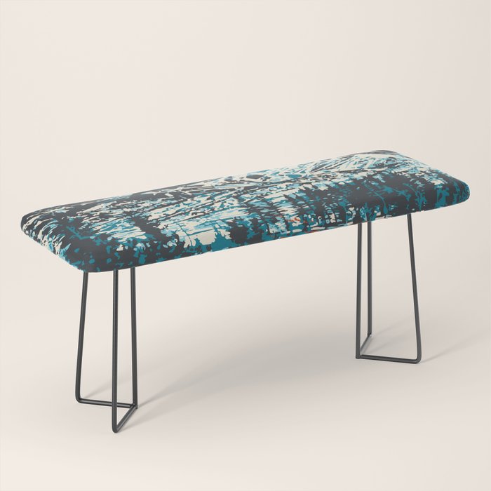 Park City Vintage Ski Poster Bench Gallery Image 1