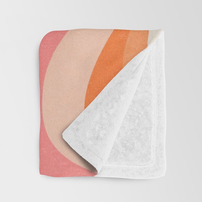 Bold Pink and Orange Groovy Swirl Abstract Pattern 70s Throw Blanket Gallery Image 3