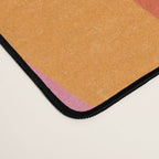 Bold Pink and Orange Groovy Swirl Abstract Pattern 70s Desk Mat Gallery Image 4