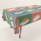 Sushi Cat 2x2 Tablecloth Gallery Image 1