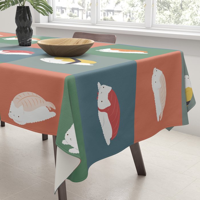 Sushi Cat 2x2 Tablecloth Gallery Image 3