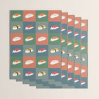 Sushi Cat 2x2 Wrapping Paper Gallery Image 3