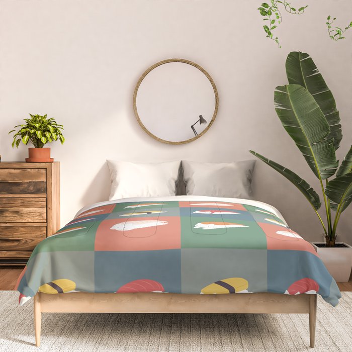 Sushi Cat 2x2 Comforter Gallery Image 3
