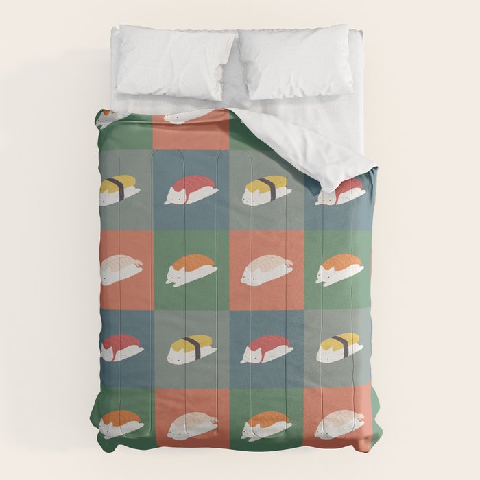 Sushi Cat 2x2 Comforter Gallery Image 6