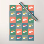 Sushi Cat 2x2 Wrapping Paper Gallery Image 1