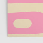 Mid Century Modern Retro Abstract Minimalist Pink Piquet Pattern Poster Gallery Image 3