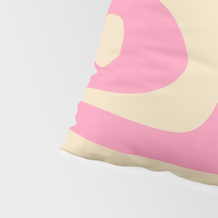 Mid Century Modern Retro Abstract Minimalist Pink Piquet Pattern Pillow Sham Gallery Image 4