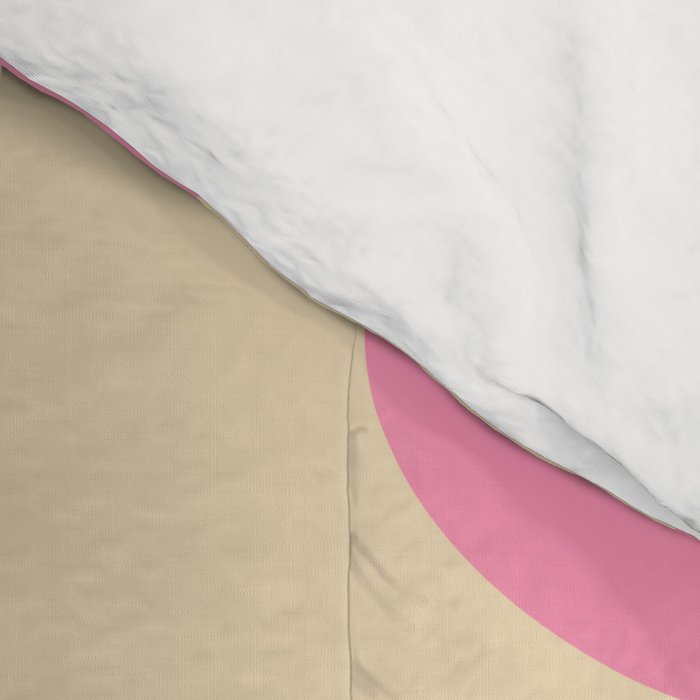 Mid Century Modern Retro Abstract Minimalist Pink Piquet Pattern Comforter Gallery Image 4