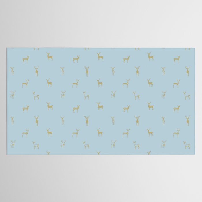 Christmas reindeer animal doodle art pattern Tablecloth Gallery Image 2
