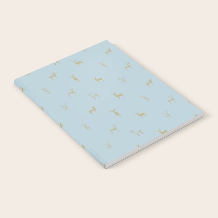Christmas reindeer animal doodle art pattern Notebook Gallery Image 2