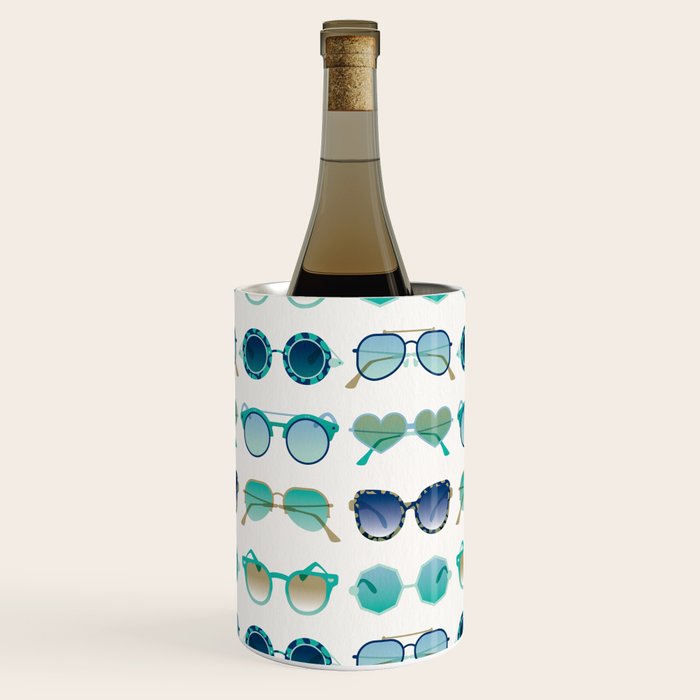 Sunglasses Collection - Turquoise & Navy Palette Wine Chiller Gallery Image 1
