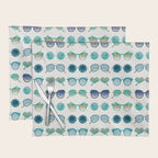 Sunglasses Collection - Turquoise & Navy Palette Placemat Gallery Image 1