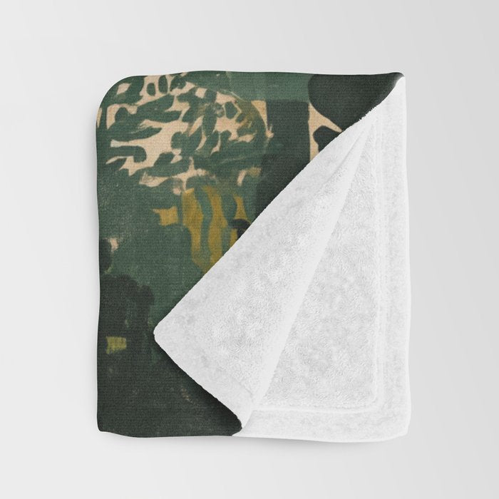 Mediterranean Villa with Lush Garden Vintage Architecture Throw Blanket Gallery Image 3