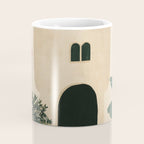 Mediterranean Villa with Lush Garden Vintage Architecture Coffee Mug Gallery Image 4
