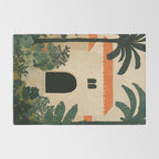 Mediterranean Villa with Lush Garden Vintage Architecture Rug Gallery Image 2