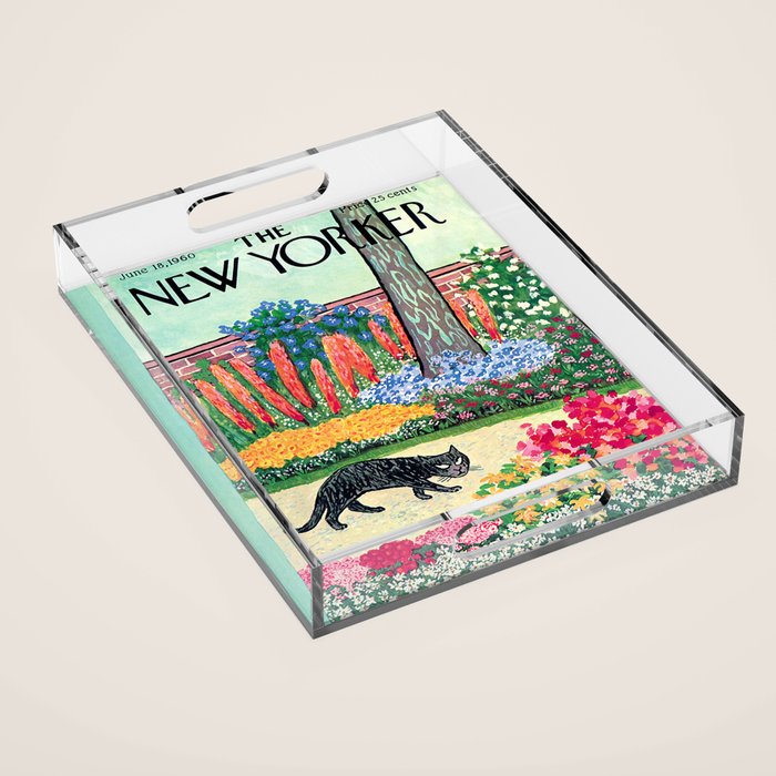 The New Yorker - Black Cat Acrylic Tray Gallery Image 1