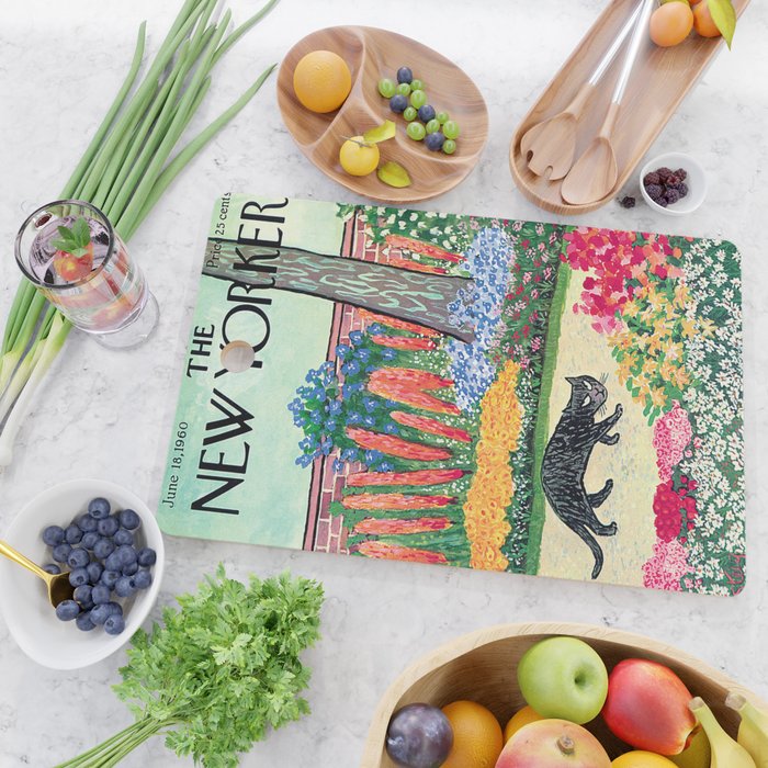 The New Yorker - Black Cat Cutting Board Gallery Image 2