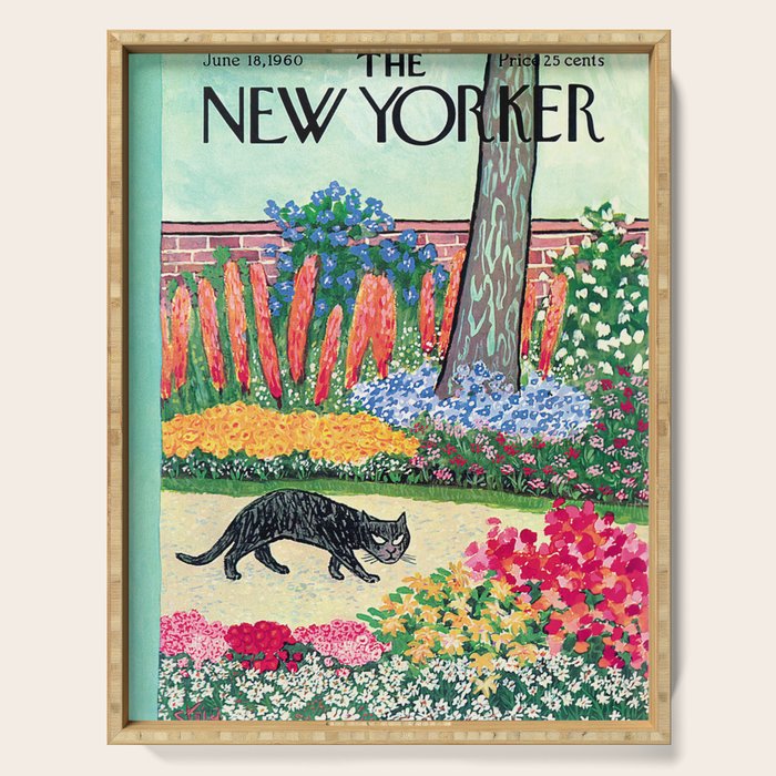 The New Yorker - Black Cat Serving Tray Gallery Image 1