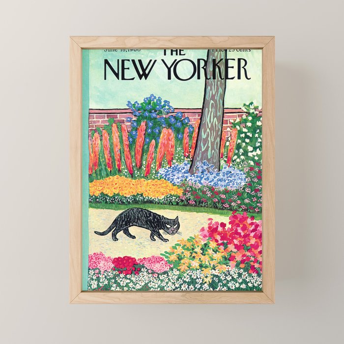 The New Yorker - Black Cat Mini Art Print Gallery Image 1