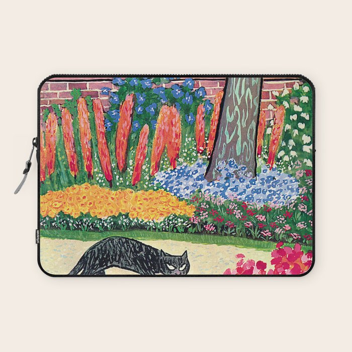 The New Yorker - Black Cat Laptop Sleeve Gallery Image 1