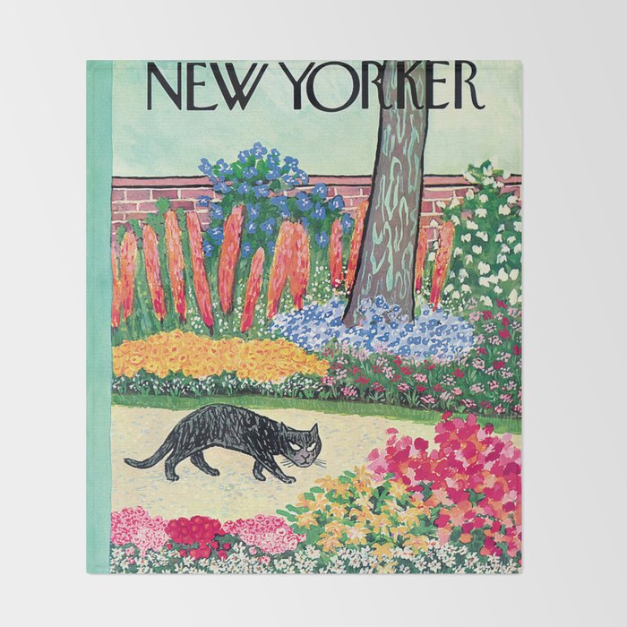 The New Yorker - Black Cat Throw Blanket Gallery Image 2