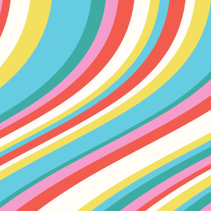  Wavy Stripes II - 60s Candy Rainbow Coffee Mug Gallery Image 2