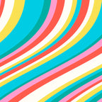  Wavy Stripes II - 60s Candy Rainbow Coffee Mug Gallery Image 2