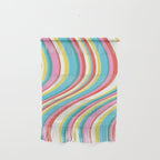  Wavy Stripes II - 60s Candy Rainbow Wall Hanging Gallery Image 1