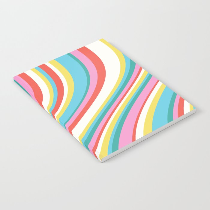  Wavy Stripes II - 60s Candy Rainbow Notebook Gallery Image 1