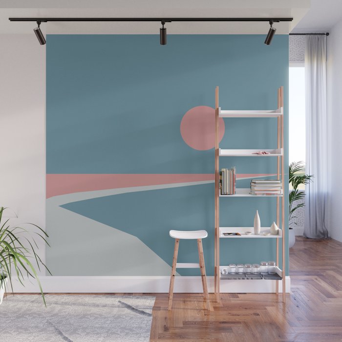 Sunset at Newton Wall Mural Gallery Image 1