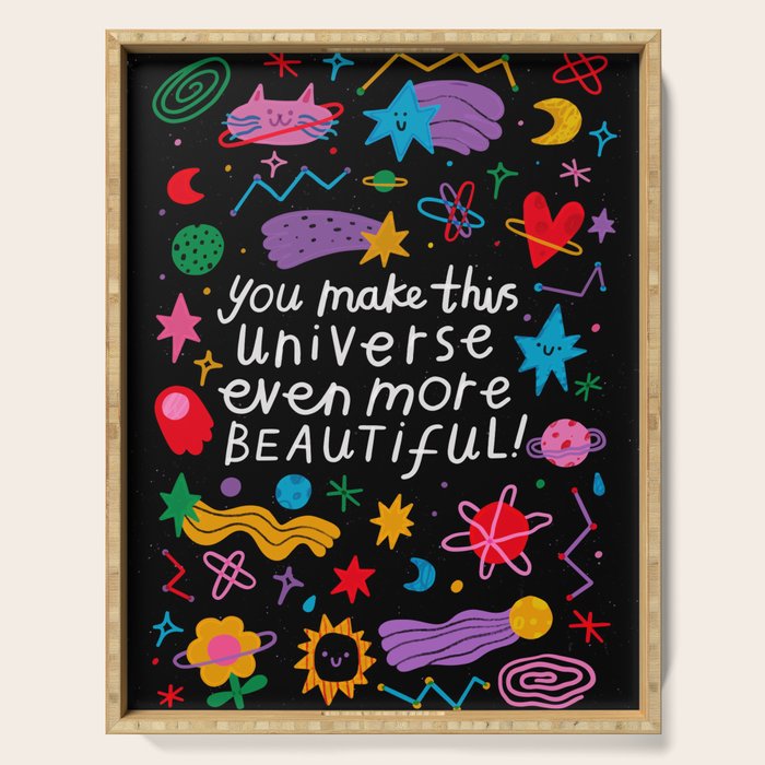 Beautiful Universe Serving Tray Gallery Image 1