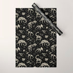 Excavated Dinosaur Fossils Wrapping Paper Gallery Image 1