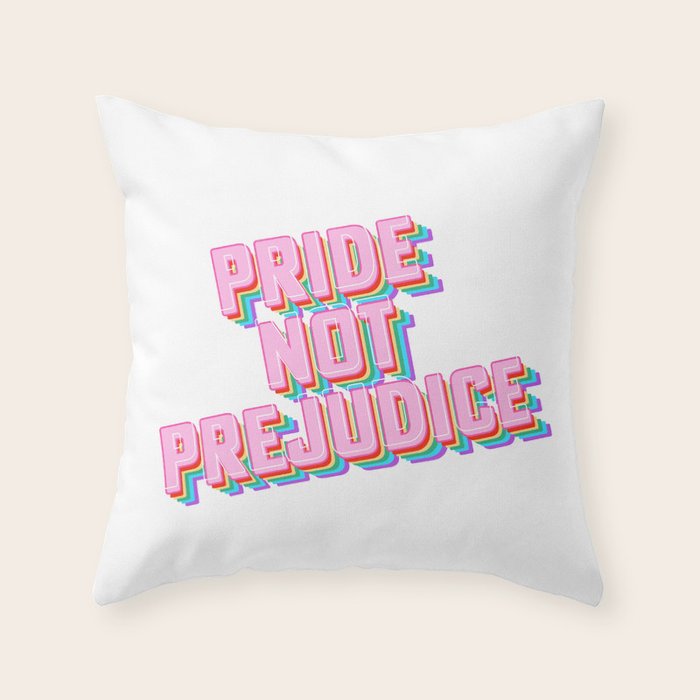 Pride not Prejudice Throw Pillow Gallery Image 6